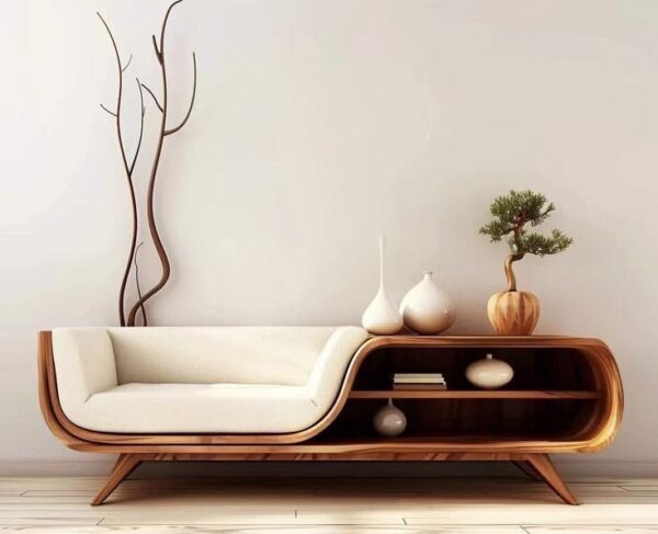 Zen Curve Designer Lounge Bench