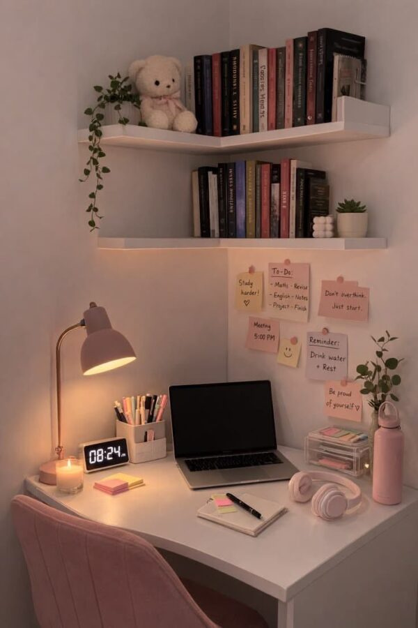 Cozy Student Study Desk