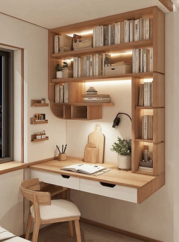 Oak Executive Study Workstation