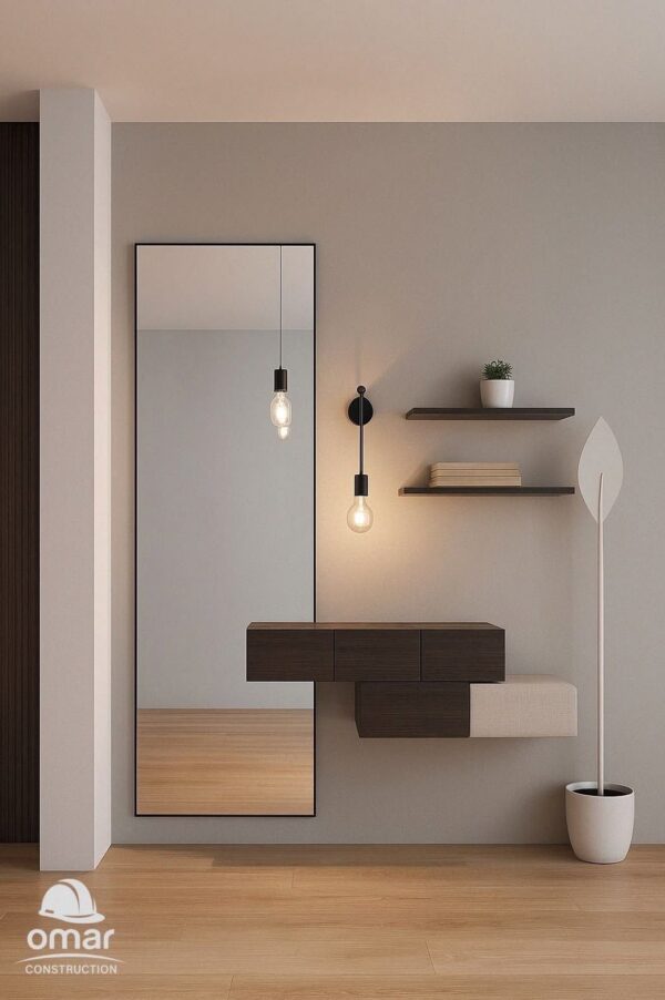 Wave Mirror Hall Stand