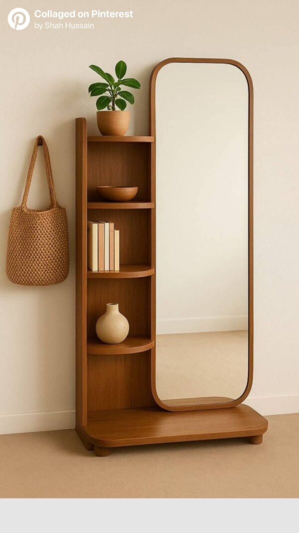Nordic Mirror Shelf Console